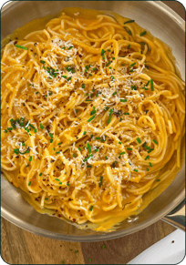 Pasta crema calabaza