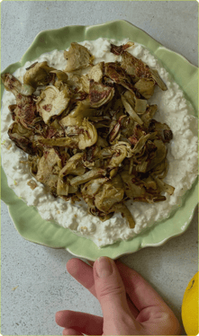 Alcachofas crujientes