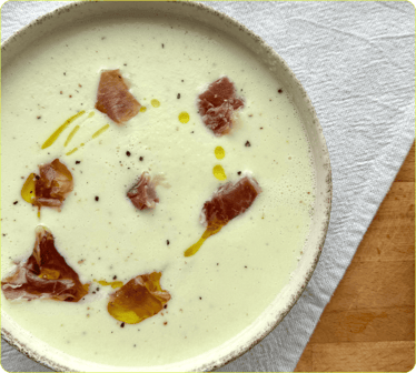 Sopa fría de melón