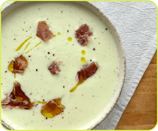 sopa fría melon