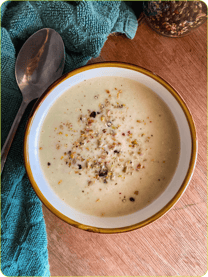 Receta de crema de nabo y puerro